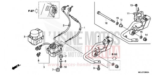 SERVO-MOTEUR CBF1000FAC de 2012
